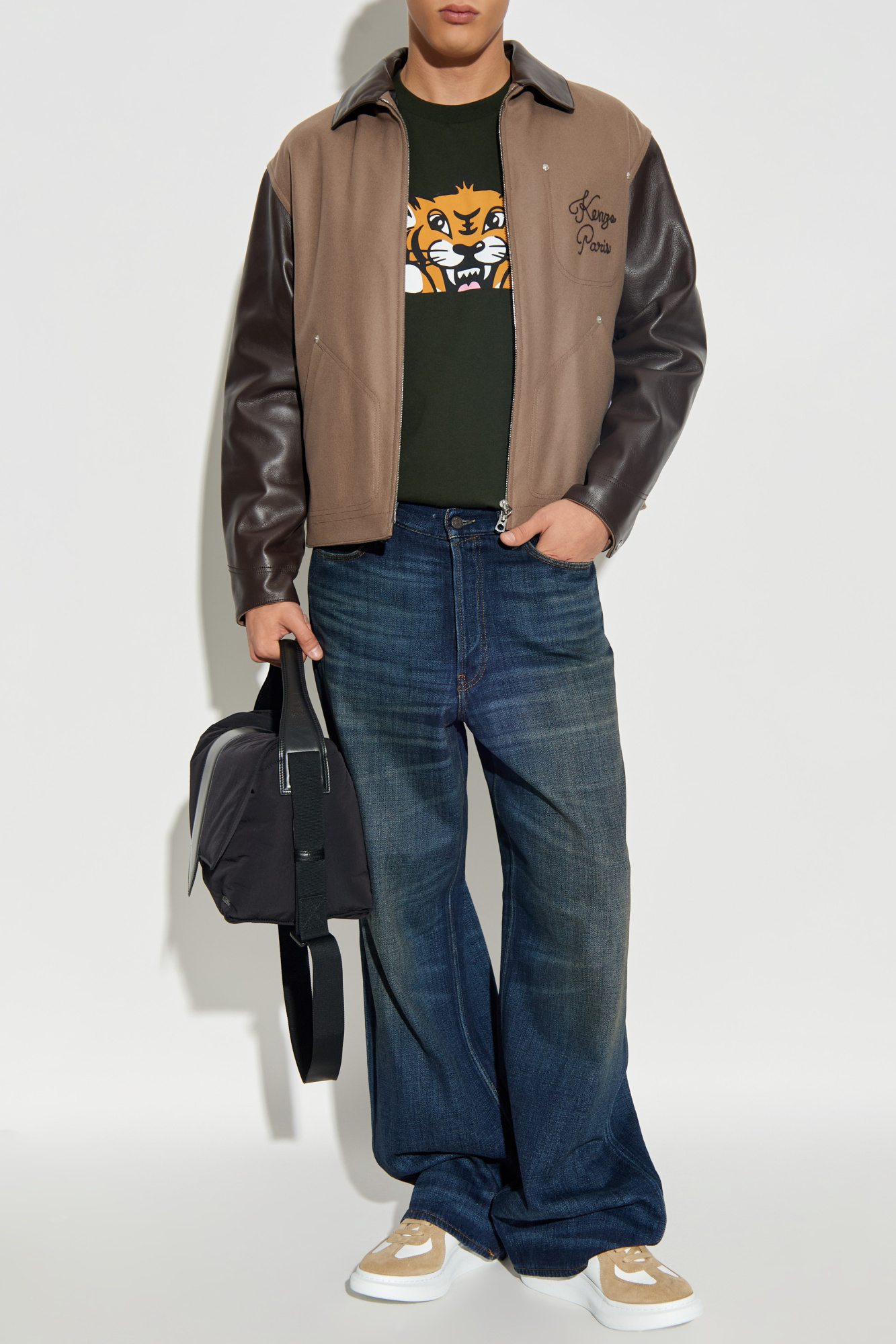 Brown Wool jacket Kenzo - Vitkac GB